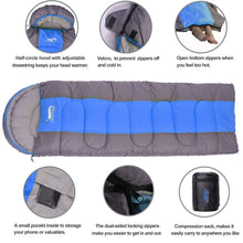 Load image into Gallery viewer, Desert&Fox Camping Sleeping Bag for Outdoor Traveling and Hiking