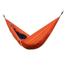 Load image into Gallery viewer, Single or Double Hammock for Adults Outdoor Backpacking Travel Hammock With 2 Straps and 2 Carabiners