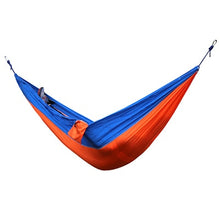 Load image into Gallery viewer, Single or Double Hammock for Adults Outdoor Backpacking Travel Hammock With 2 Straps and 2 Carabiners