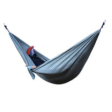 Load image into Gallery viewer, Single or Double Hammock for Adults Outdoor Backpacking Travel Hammock With 2 Straps and 2 Carabiners